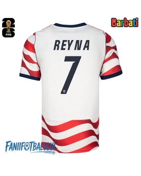 Statele Unite Giovanni Reyna #7 Tricou Fotbal Replică Mondial 2026 Barbati Acasa